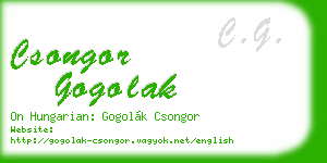 csongor gogolak business card
