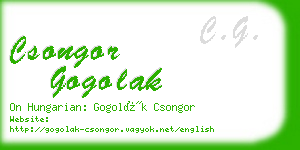 csongor gogolak business card
